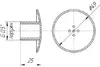 Форсунка аэромассажная 1/2" наружная под плитку (AISI 316L) - wod-mir.ru - Екатеринбург 