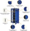 Теплообменник пластинчатый Techno System 140кВт, AISI-316 - wod-mir.ru - Екатеринбург 