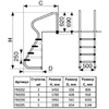 Лестница Pool King FM203, 3 ступени, AISI-304 - wod-mir.ru 