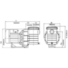 Насос Jcaqua JCP1-300, 220/380В, 38м³/ч, 2,2кВт, с префильтром - wod-mir.ru 