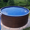 Бассейн Лагуна 5,5х1,25м круглый, темное дерево - wod-mir.ru 