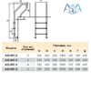 Лестница Aquaviva Mixta MX-515 (5 ступеней) - wod-mir.ru - Екатеринбург 