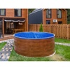 Бассейн Лагуна 5,5х1,25м круглый, тёмное дерево - wod-mir.ru 
