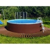 Бассейн Лагуна 6,0х1,25м круглый, тёмный шоколад - wod-mir.ru 