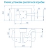 Распаячная коробка, 120х120, AISI-304, Акватехника АТ 07.04 (без обжима) - wod-mir.ru 