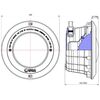 Корпус прожектора Aquaviva PAR56 NP300-S накладка, латунные вставки - wod-mir.ru 