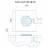 Донный слив д.250, AISI-316, Акватехника АТ 04.03М (универсальный) - wod-mir.ru 