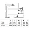 Фильтр Pool King LFS760, 22м³/ч, д.760мм (без вентиля) - wod-mir.ru - Екатеринбург 