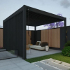 Пергола Aquaviva Авангард Макс 6х4м, Антрацит (руч. упр. ламелями, отдельностоящая) - wod-mir.ru 