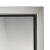 Дверь стеклянная Grandis GS 7х21 - графит, серебристый профиль (для сауны) - wod-mir.ru - Екатеринбург 