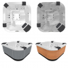 СПА бассейн Jacuzzi Santorini (230x215x90см) - wod-mir.ru 