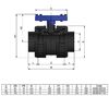 Кран шаровый общего применения EFFAST d50 с муфтовым окончанием (BDRBVD0500) - wod-mir.ru - Екатеринбург 