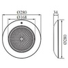 Прожектор светодиодный Aquaviva HJ-WM-SS280FGV, 18Вт, RGB (универсальный) - wod-mir.ru - Екатеринбург 