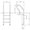 Лестница Hayward Mixta MXI2HF, 2 ступени, AISI-304 - wod-mir.ru 
