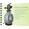  Фильтр Aquaviva V450, 8м³/ч, д.455мм - wod-mir.ru 
