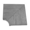 Угловой элемент Aquaviva 90°, 500х500х70-40, Wood серый - wod-mir.ru 
