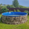 Бассейн Лагуна 4х1,25м круглый, природный камень - wod-mir.ru 