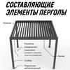 Пергола металлическая Aquaviva Нео, 3х3м, Белая - wod-mir.ru - Екатеринбург 
