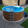 Бассейн Лагуна 5х1,25м круглый, светлое дерево - wod-mir.ru 