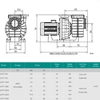 Насос Jcaqua JCP7-550, 380В, 83м³/ч, 4кВт, с префильтром - wod-mir.ru 