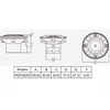 Форсунка донная Pool King PADF2825V (под пленку) - wod-mir.ru - Екатеринбург 