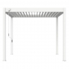 Пергола Aquaviva Авангард Макс 4х4м, Белая (руч. упр. ламелями, отдельностоящая) - wod-mir.ru 