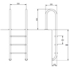 Лестница Hayward Muro IM5HF, 2 ступени, AISI-316 - wod-mir.ru 