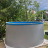 Бассейн Лагуна 4х1,25м круглый, светло-серый - wod-mir.ru 