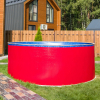 Бассейн Лагуна 3х1,25м круглый, рубиново-красный - wod-mir.ru 