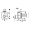 Насос Pool King BTP-250, 220В, 4,5м³/ч, 0,5кВт, без префильтра - wod-mir.ru 