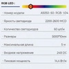 LED лента RGB, 4х2м, c алюминиевой планкой, Антрацит - wod-mir.ru 