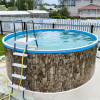 Бассейн Лагуна 2,5х1,25м круглый, природный камень - wod-mir.ru 