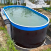 Бассейн Лагуна 3х2х1,25м овальный, темный шоколад - wod-mir.ru 