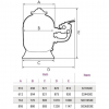  Фильтр Hayward ProSide S360SXE, 30м³/ч, д.895мм - wod-mir.ru 