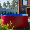 Бассейн Лагуна 2,5х1,25м круглый, рубиново-красный - wod-mir.ru 