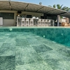 Пленка ПВХ Haogenplast StoneTile Emerald, ширина 1,65м (изумруд) - wod-mir.ru 