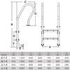 Лестница Jcaqua JL1-4S, 4 ступени, AISI-316 - wod-mir.ru 