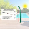 Душ солнечный Aquaviva Happy One, 23л, Dark Green, с мойкой для ног - wod-mir.ru - Екатеринбург 