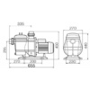 Насос Pool King FCP-1100S, 220В, 26,1м³/ч, 1,9кВт, с префильтром - wod-mir.ru 