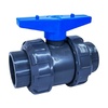 Кран шаровый ПВХ Aquaviva, d50х1 1/2", внутренняя резьба - wod-mir.ru 