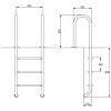 Лестница Hayward Muro IMI3HF, 3 ступени, AISI-316 - wod-mir.ru 