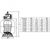  Фильтр Pool King LP900, 30м³/ч, д.900мм (без вентиля) - wod-mir.ru 