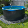 Бассейн Лагуна 3х1,25м круглый, платина - wod-mir.ru 