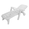 Шезлонг Jcaqua JPA96 складной, белый  - wod-mir.ru 