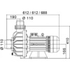 Насос Pool King BTP-4000B2, 380В, 85м³/ч, 4кВт, без префильтра - wod-mir.ru 