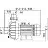  Насос Pool King BTP-7500B2, 380В, 130м³/ч, 7,5кВт, без префильтра - wod-mir.ru 