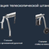 Опоры для наматывающего устройства Flexinox 87197021, передвижные - wod-mir.ru - Екатеринбург 