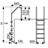 Лестница Pool King L202, 2 ступени, AISI-316 - wod-mir.ru 