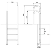 Лестница Hayward Asymmetric Muro MAI4HF, 4 ступени - wod-mir.ru 