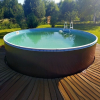 Бассейн Лагуна 3х1,25м круглый, темный шоколад - wod-mir.ru 